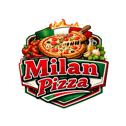 Milan Pizza logo.